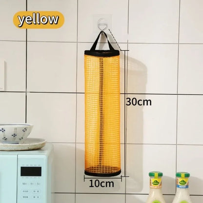 Wall-Mounted Kitchen Grocery Bag - Plastic Storage Bag