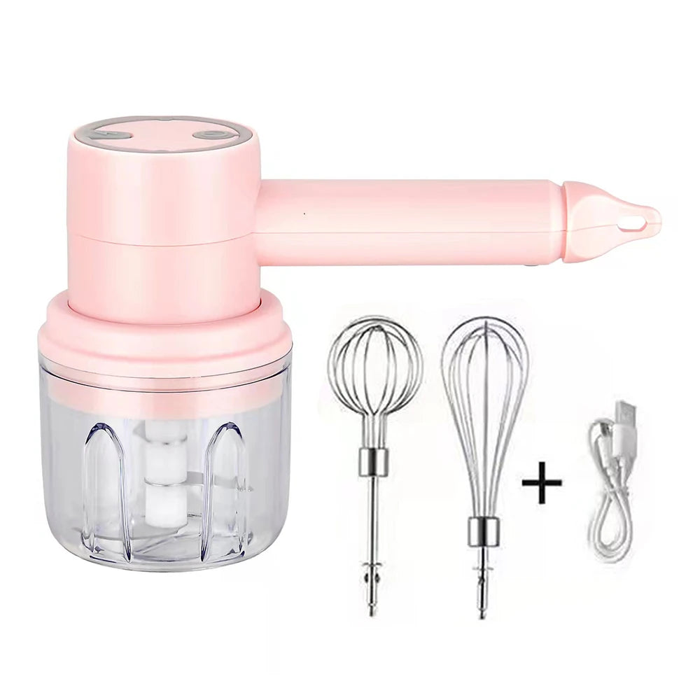 Wireless Garlic Crusher - Electric Handheld Mixer