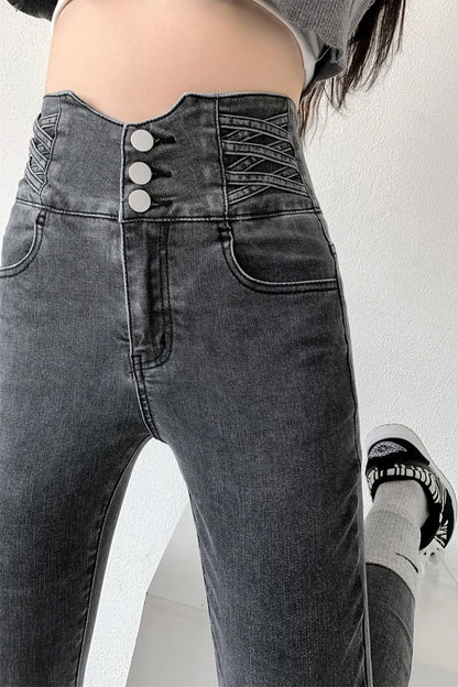 Women's Denim Vintage High Waist Jeans