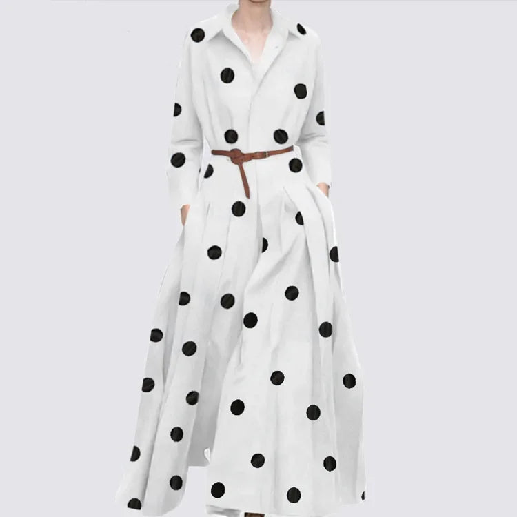 Women's Polka Dot Maxi Sundress