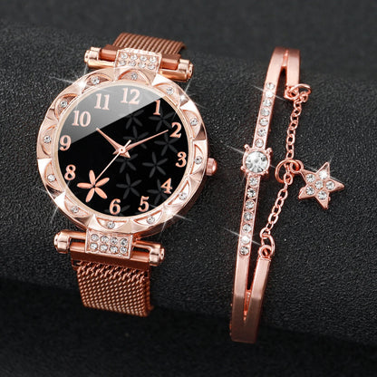 Women's Magnetic Buckle Quartz Bracelet Watch