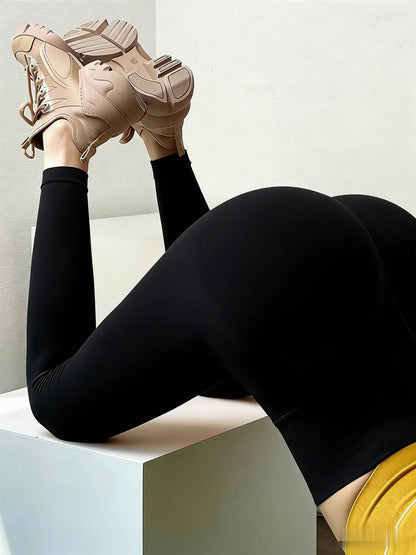 Women's Nude Hip Line High Waisted Fitness Yoga Pants