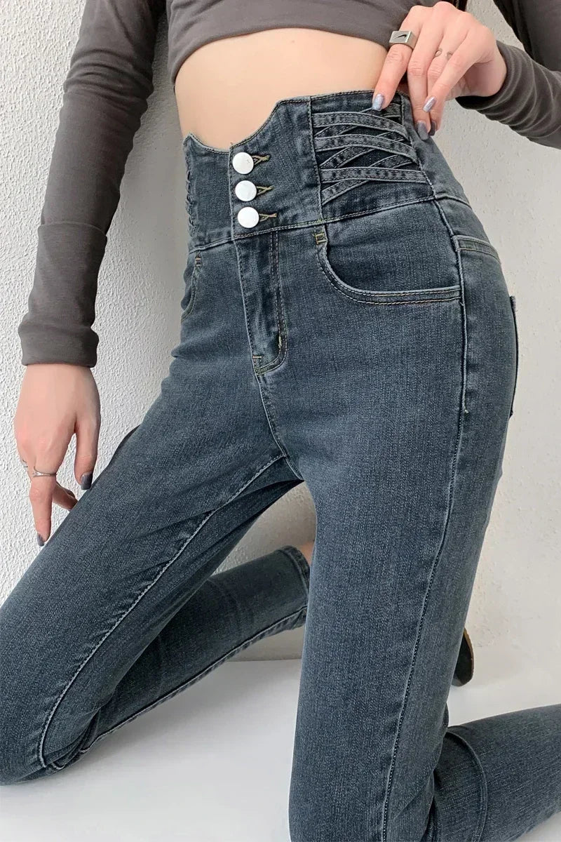 Women's Y2K Denim Vintage High Waist Jeans