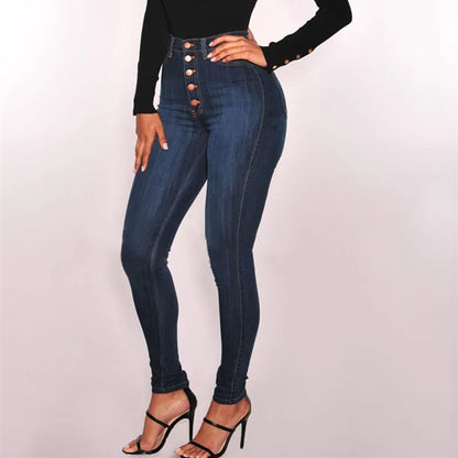 Women's Denim Skinny Pencil Plus Size Stretch Jeans