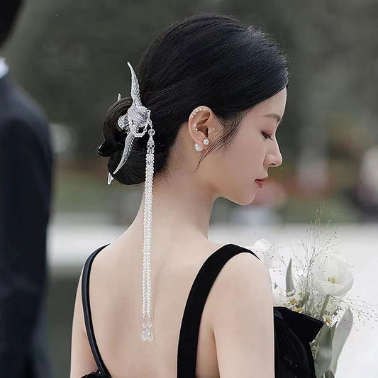 Pinces à cheveux d’oiseau en résine fabriquées à la main pour femmes