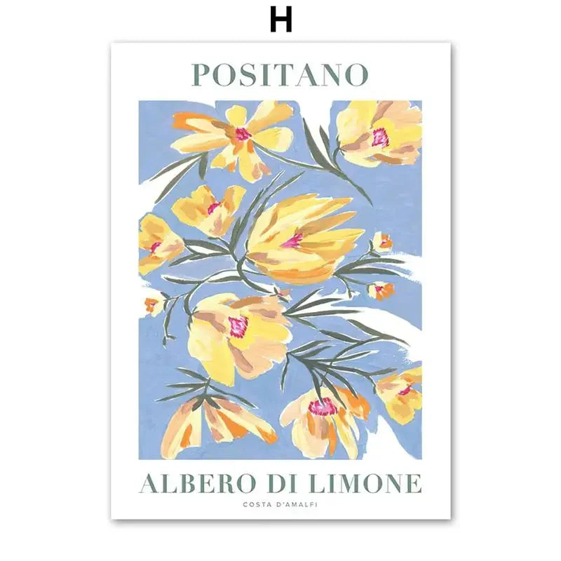 Positano Zitronenkunst Poster