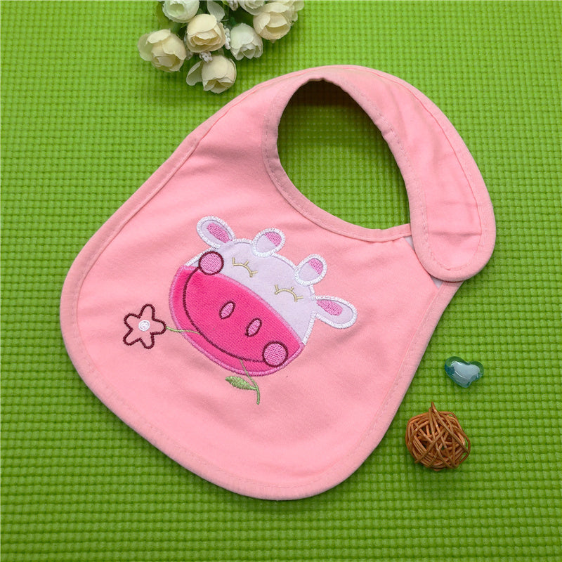 3D Pattern Embroidered Baby Saliva Towel