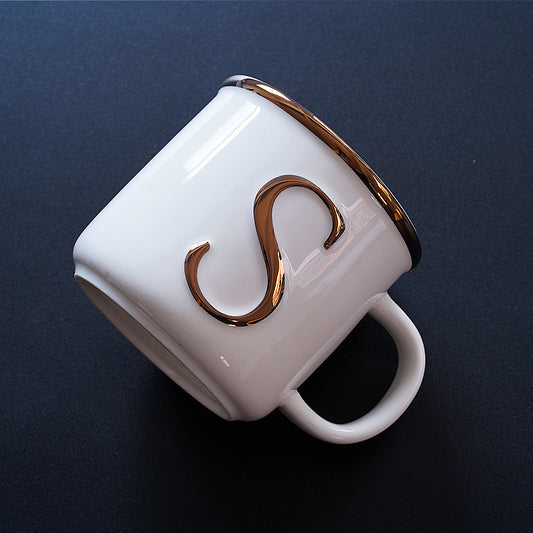 Three-dimensional Letters Ceramic Mug