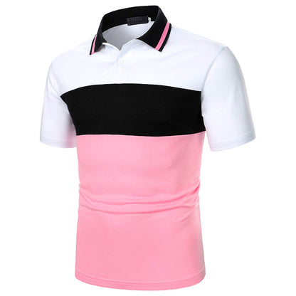 Summer V-neck Muscular Sport Polo Shirts