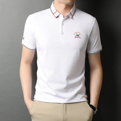 Summer Short-sleeved Lapel Polo Shirt