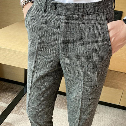 Loose Straight Thick Formal Pants