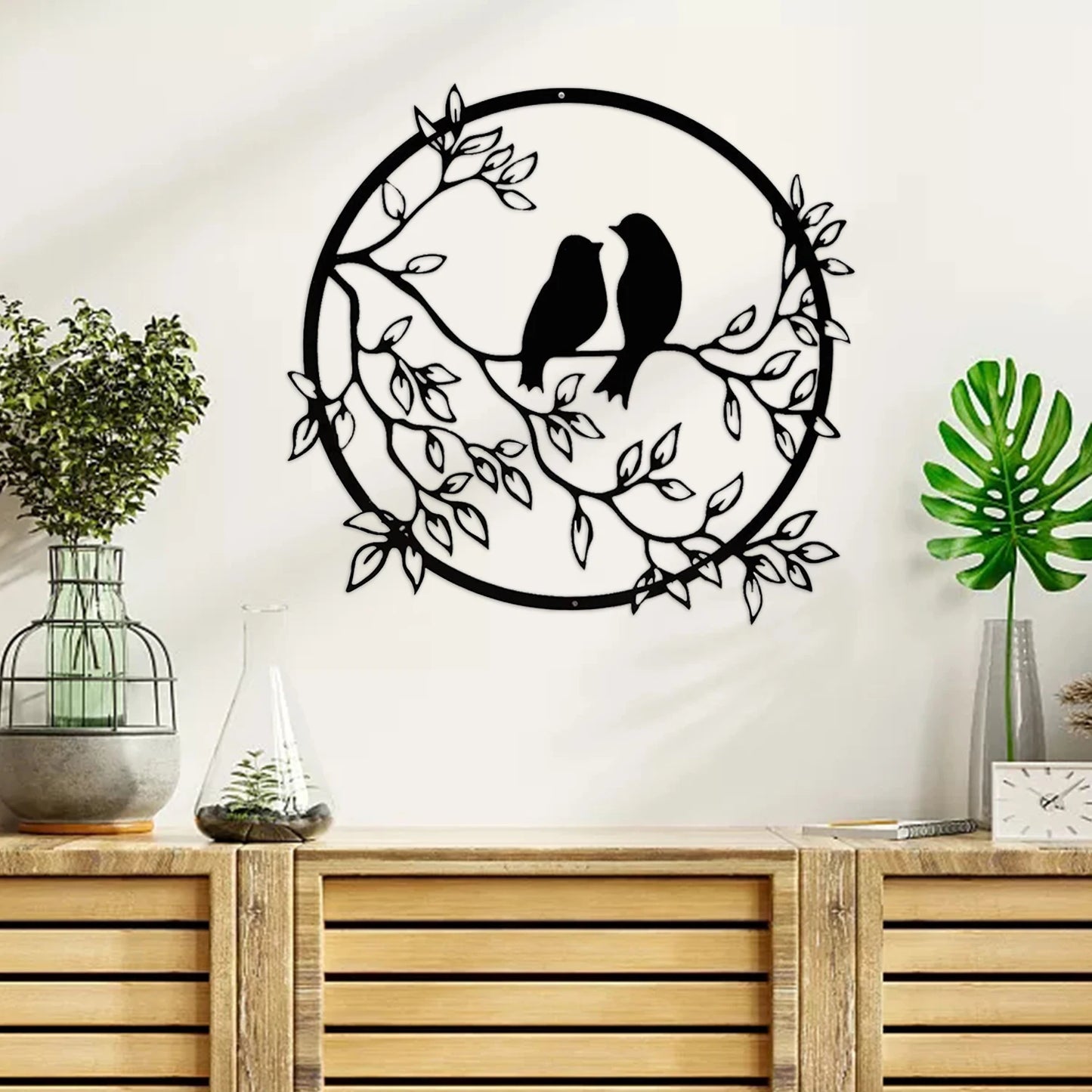 Bird Silhouette Metal Wall Art