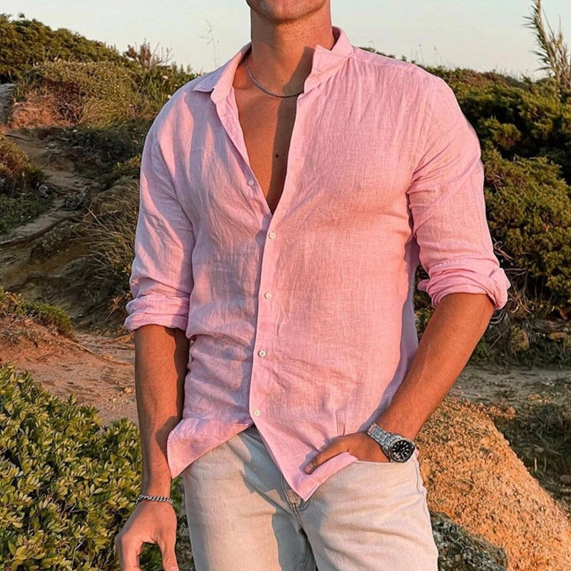 Men's Long-sleeve Beachwear Shirts