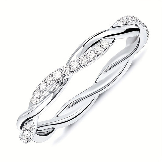 Bague croix argentée et dorée pour femme