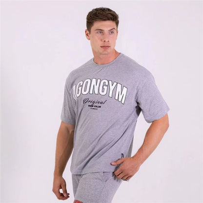 Cotton Long Sleeve Loose Men T-Shirt