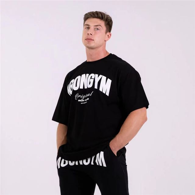 Cotton Long Sleeve Loose Men T-Shirt