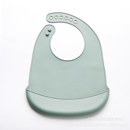 Thin Silicone Oil-proof & Waterproof Baby Bibs