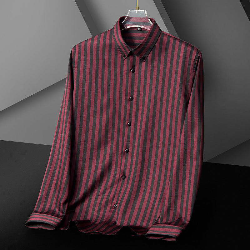 Striped Long Sleeves Men Shirts