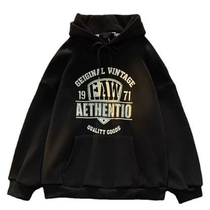 Sweats à capuche à imprimé lettre pour hommes