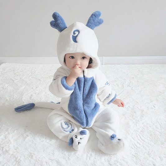 Newborn Baby One-piece Animal Autumn Clothes