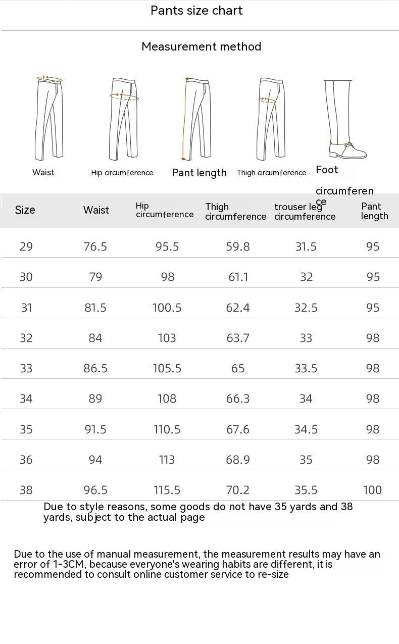 Business-Anzughose für Herren mit hoher Taille