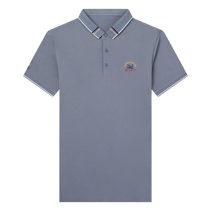 Summer Short-sleeved Lapel Polo Shirt