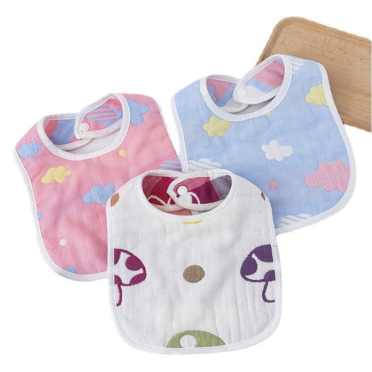 U-shaped 6-Layer Cotton Gauze Baby Bib