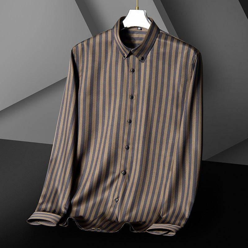 Striped Long Sleeves Men Shirts