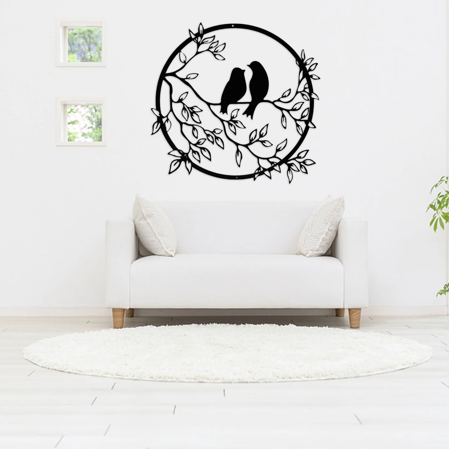 Bird Silhouette Metal Wall Art